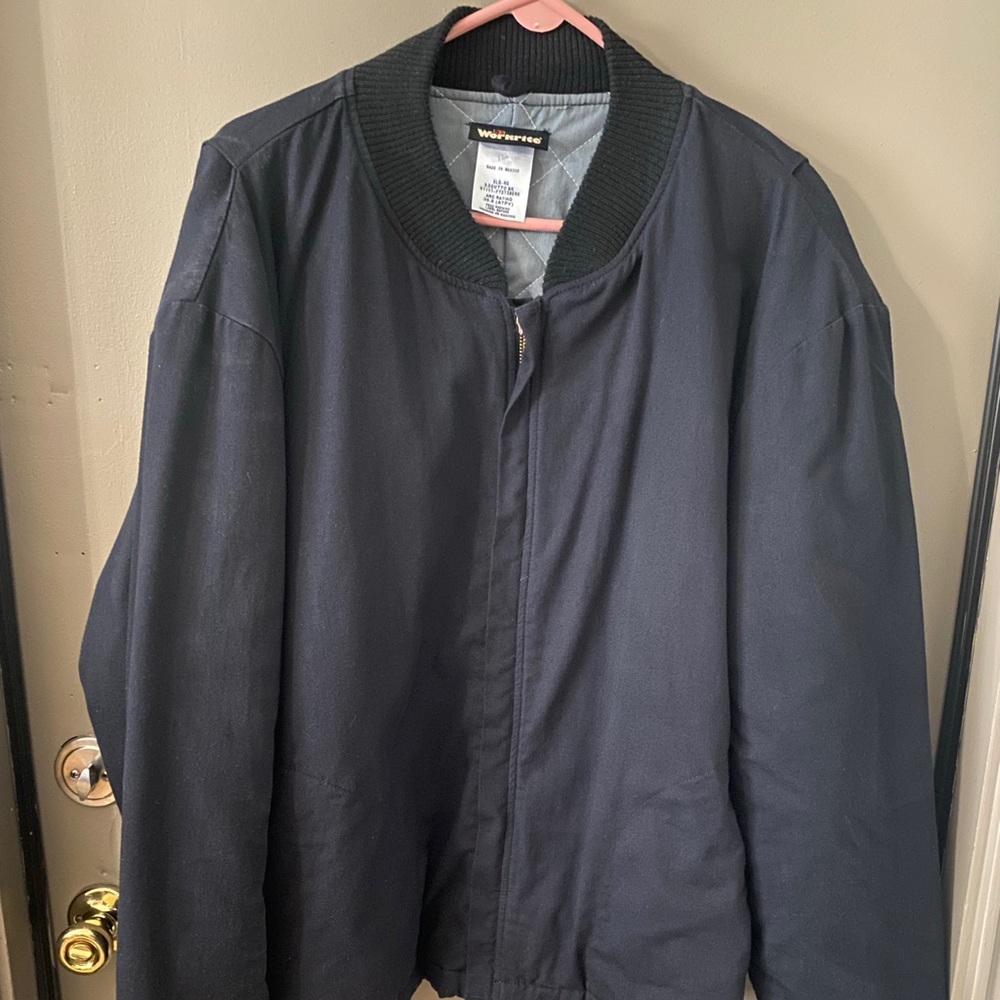Workrite Fire Retardant Quilted Jacket Size Xl Mens